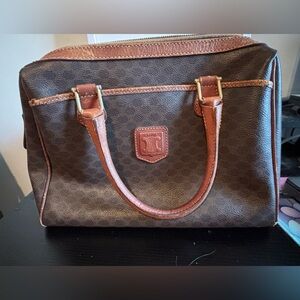 Vintage Celine Macadam Boston Bag